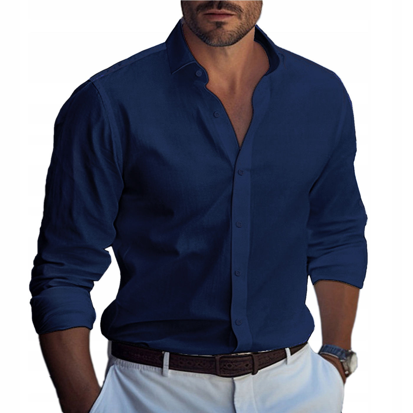 Pánská košile Neformální Běžná Nadměrná velikost Svatba Svatební Hostina Svaté Přijímání