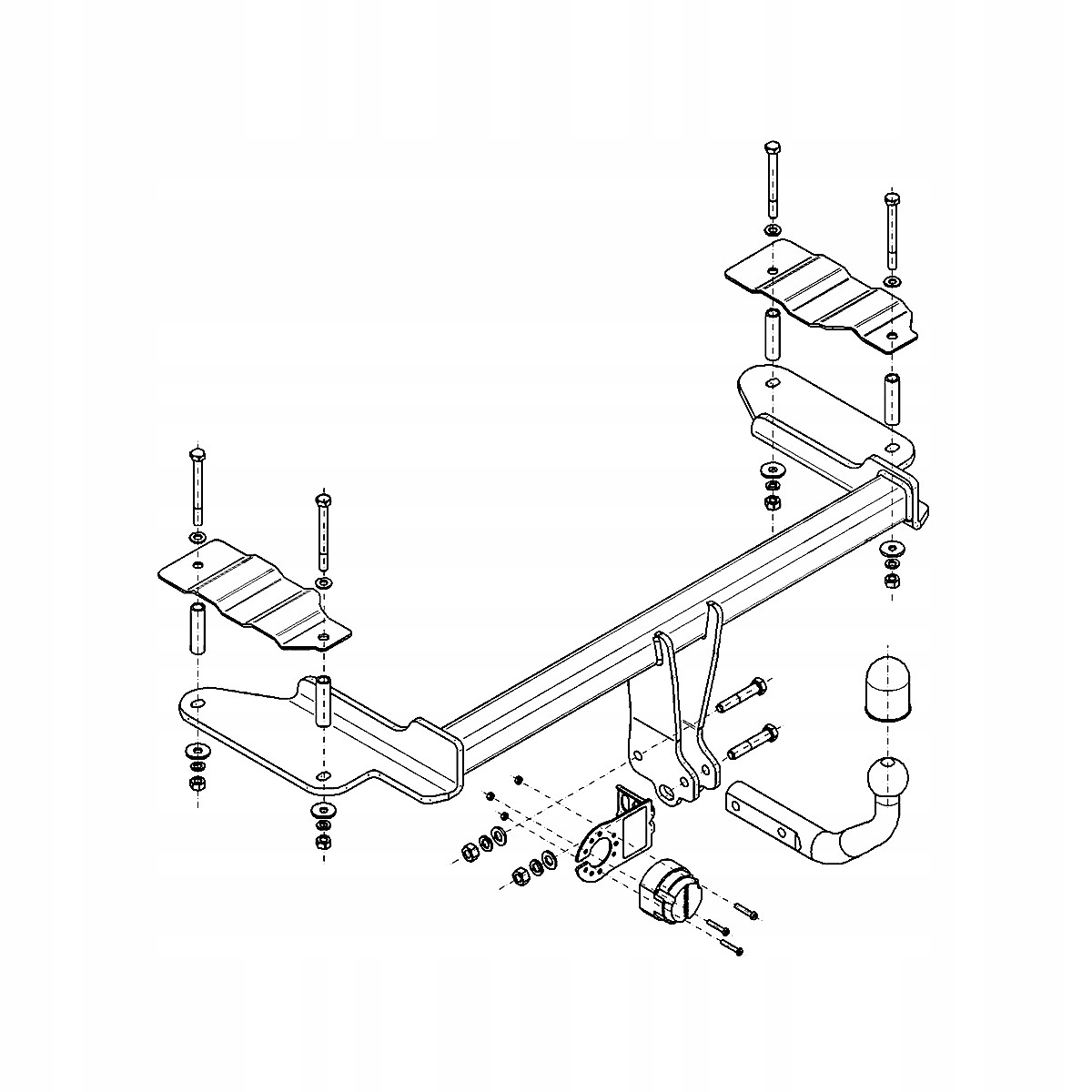 Hak holowniczy do Opel Vectra 3 C Sedan 02-08 MODUŁ WIĄZKA 13 PIN GRATIS Producent Steinhof
