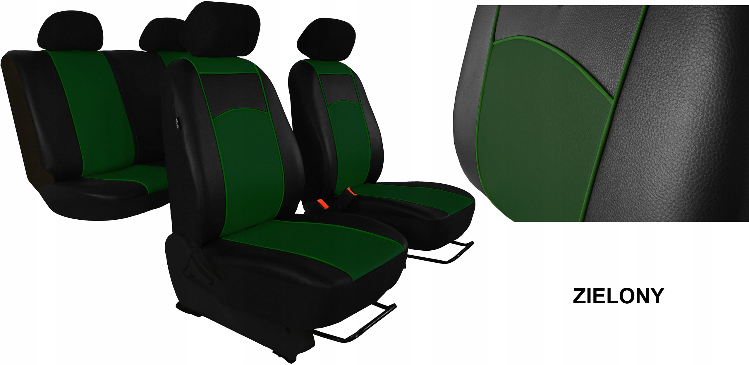 SKÓRZANE POKROWCE MIAROWE NA FOTELE do SEAT ATECA Model Skóra Standard