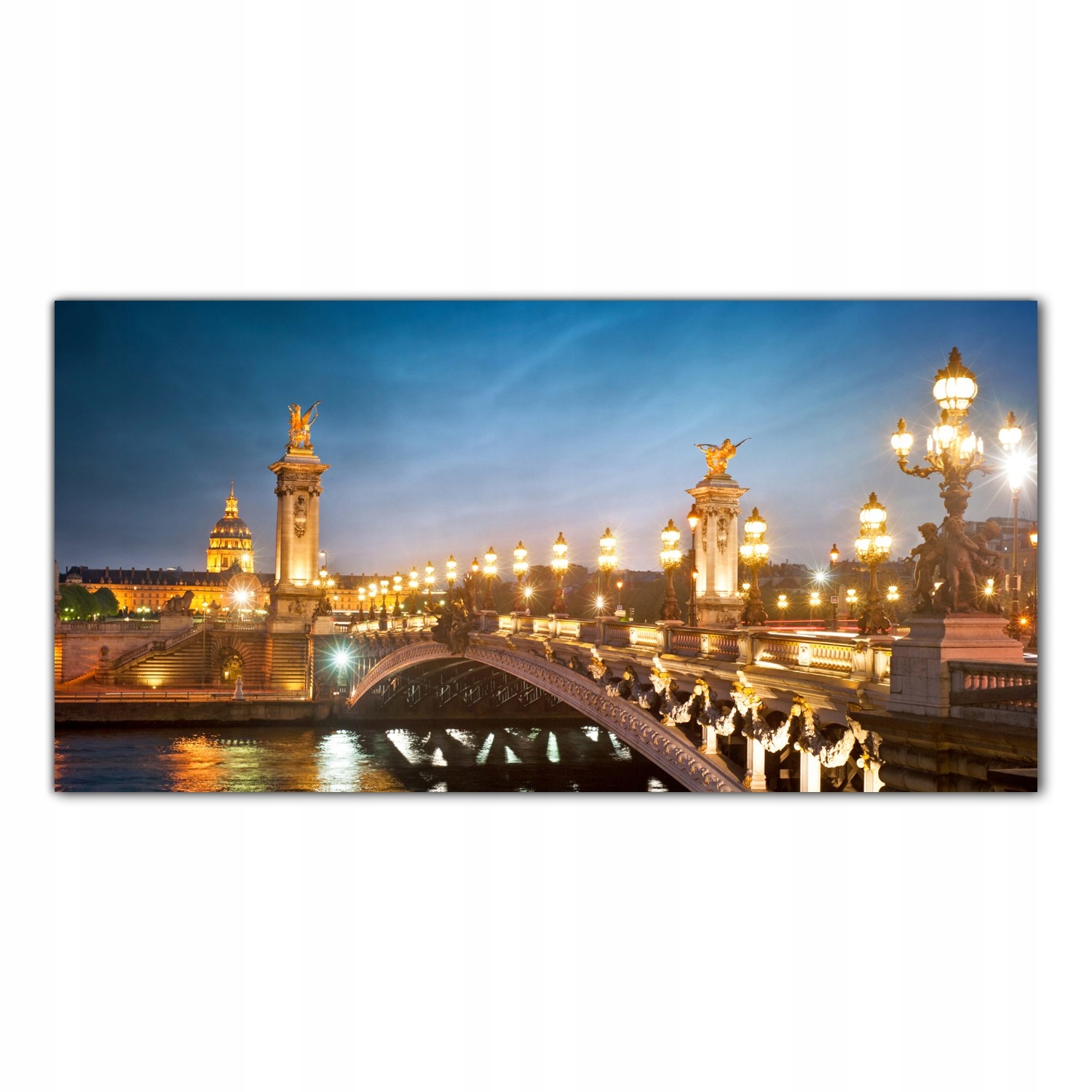 

Obraz na szkle Foto Pont Alexandre Paryż 120x60
