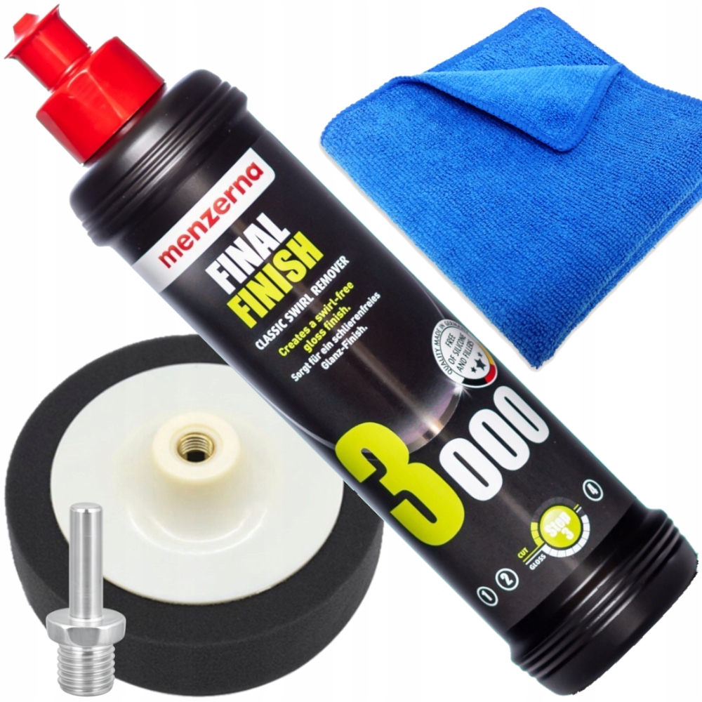 Menzerna Ff 3000 Zestaw Pasta Polerska Pad 150 mm Do Polerowania Lakieru
