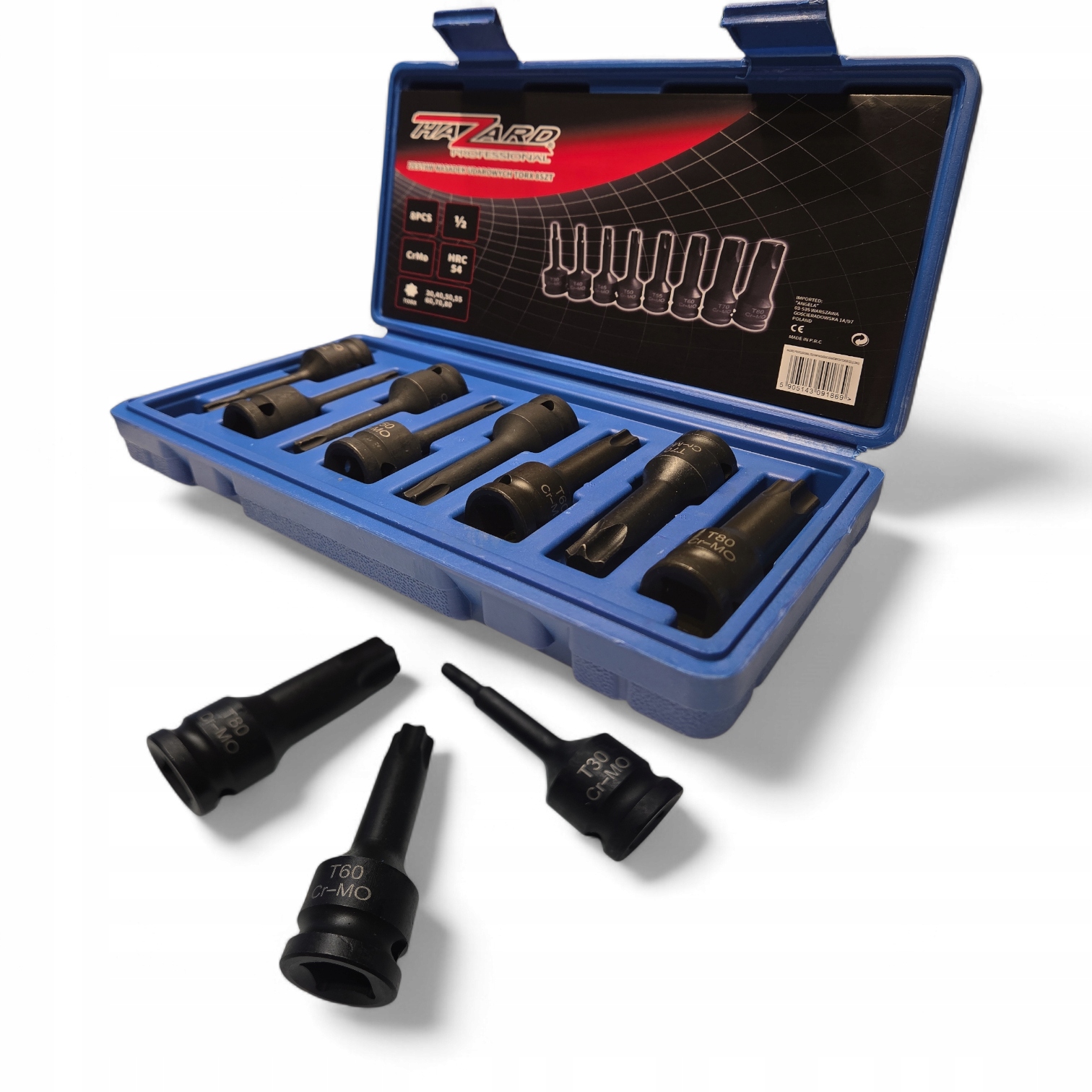 Zestaw Kluczy Udarowych Torx