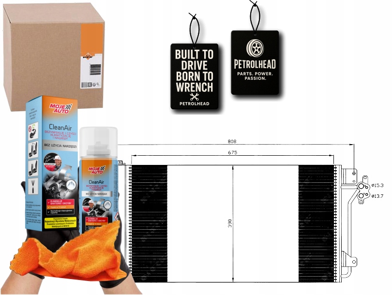 Kondenzátor Klimatizace Vw T5 1,9 2,5TDI Nrf #Petrolhead Pro+ Kit9