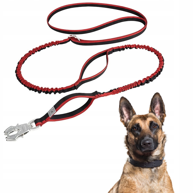 Levně Vodítko Pro Psa S Tlumičem Silná Winhyepet Multi Power Červená 2,7 M