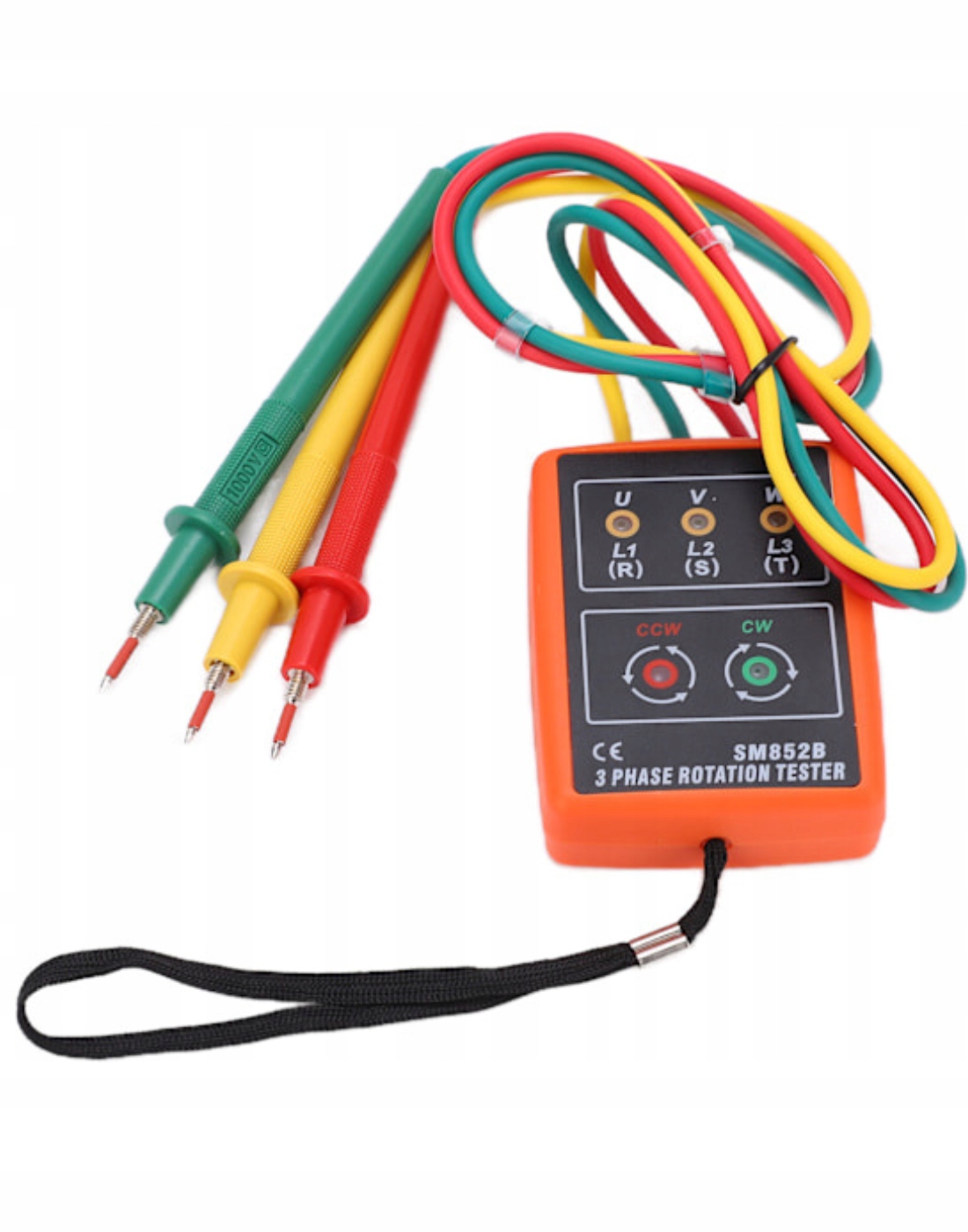 Tester kolejności faz 60–600 V AC RegMag SM852B – Tester kolejności faz RegMag SM852B 60–600 V AC