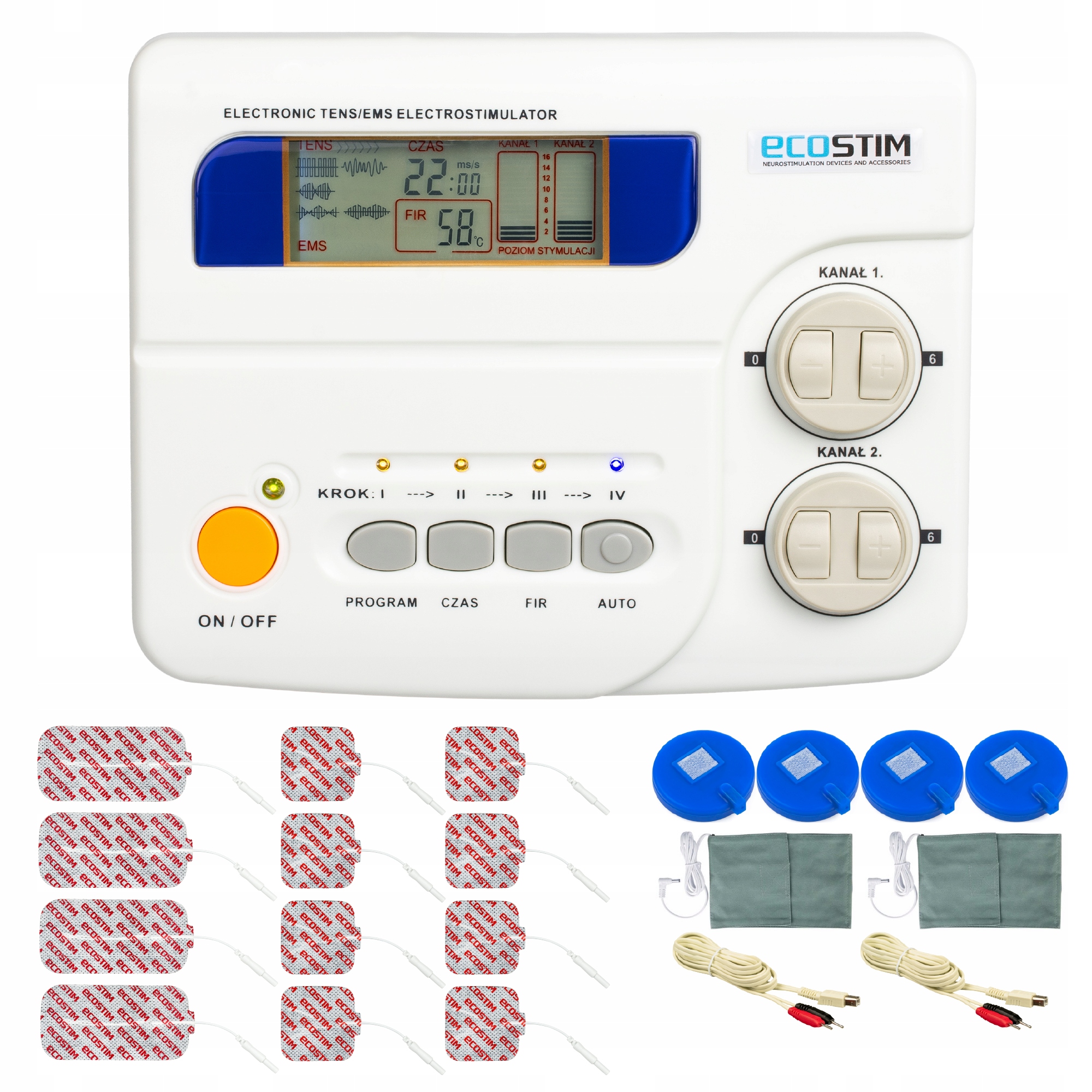 

Elektrostymulator Tens Ems termoterapia ECO80
