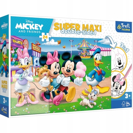 

Puzzle 24 el. Maxi Mickey wesołe miasteczko