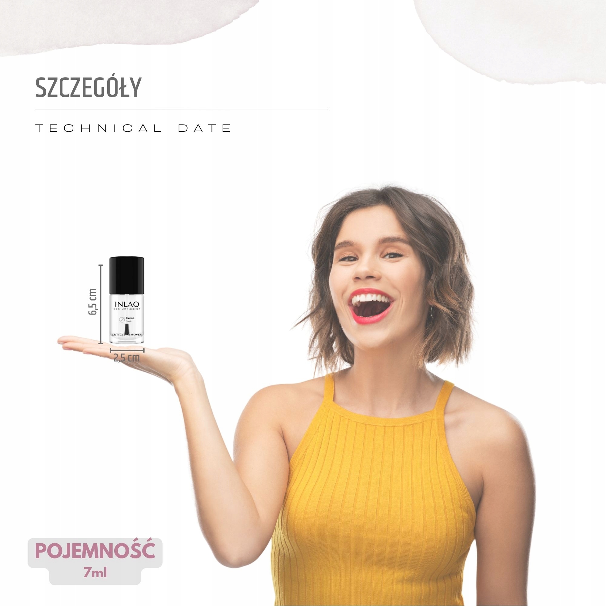 INLAQ Cuticle Remover Do Zmiękczania Skórek Marka INLAQ