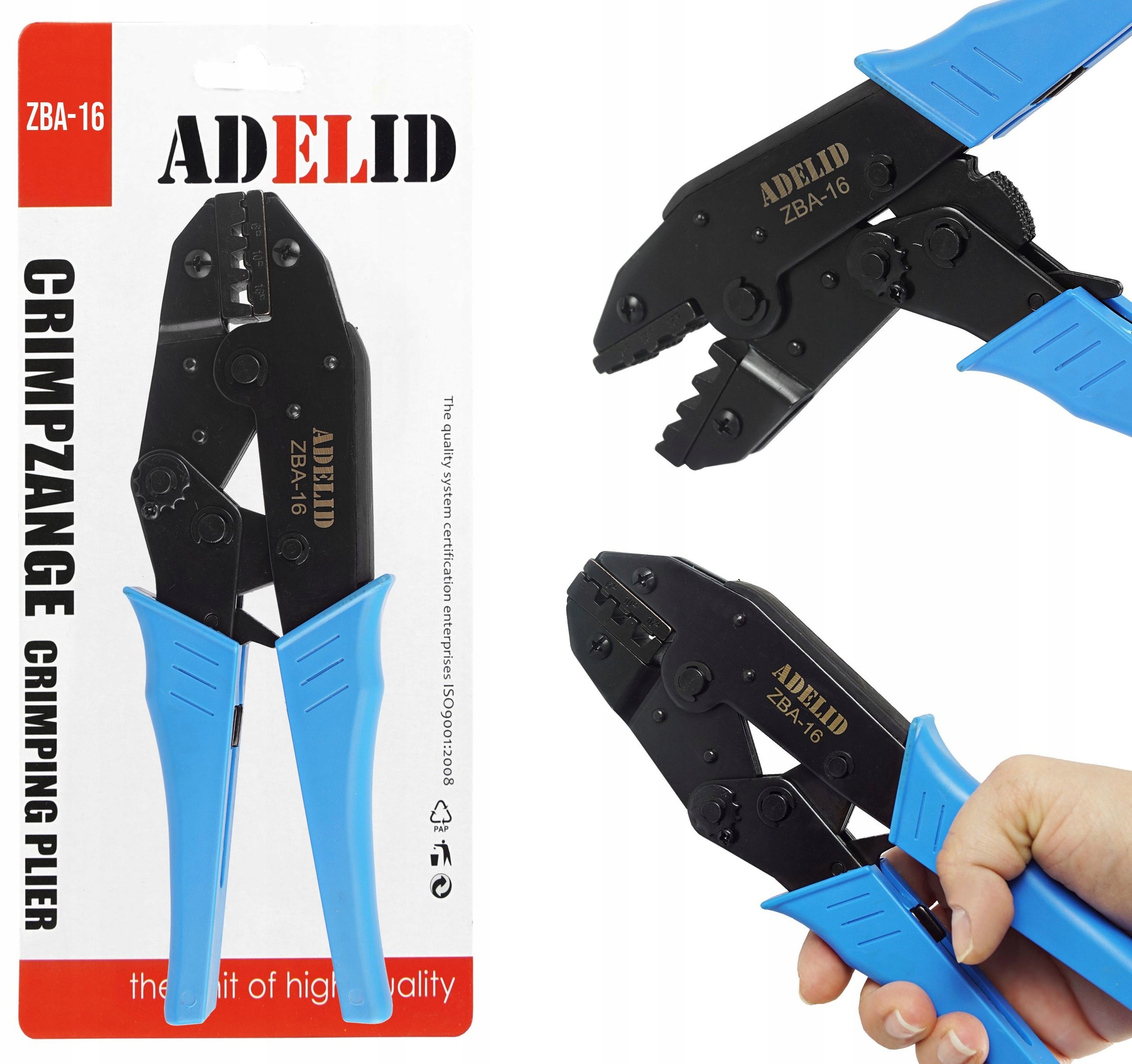 ZACISKARKA PRASKA DO KOŃCÓWEK KABLI TULEJEK 6 - 16