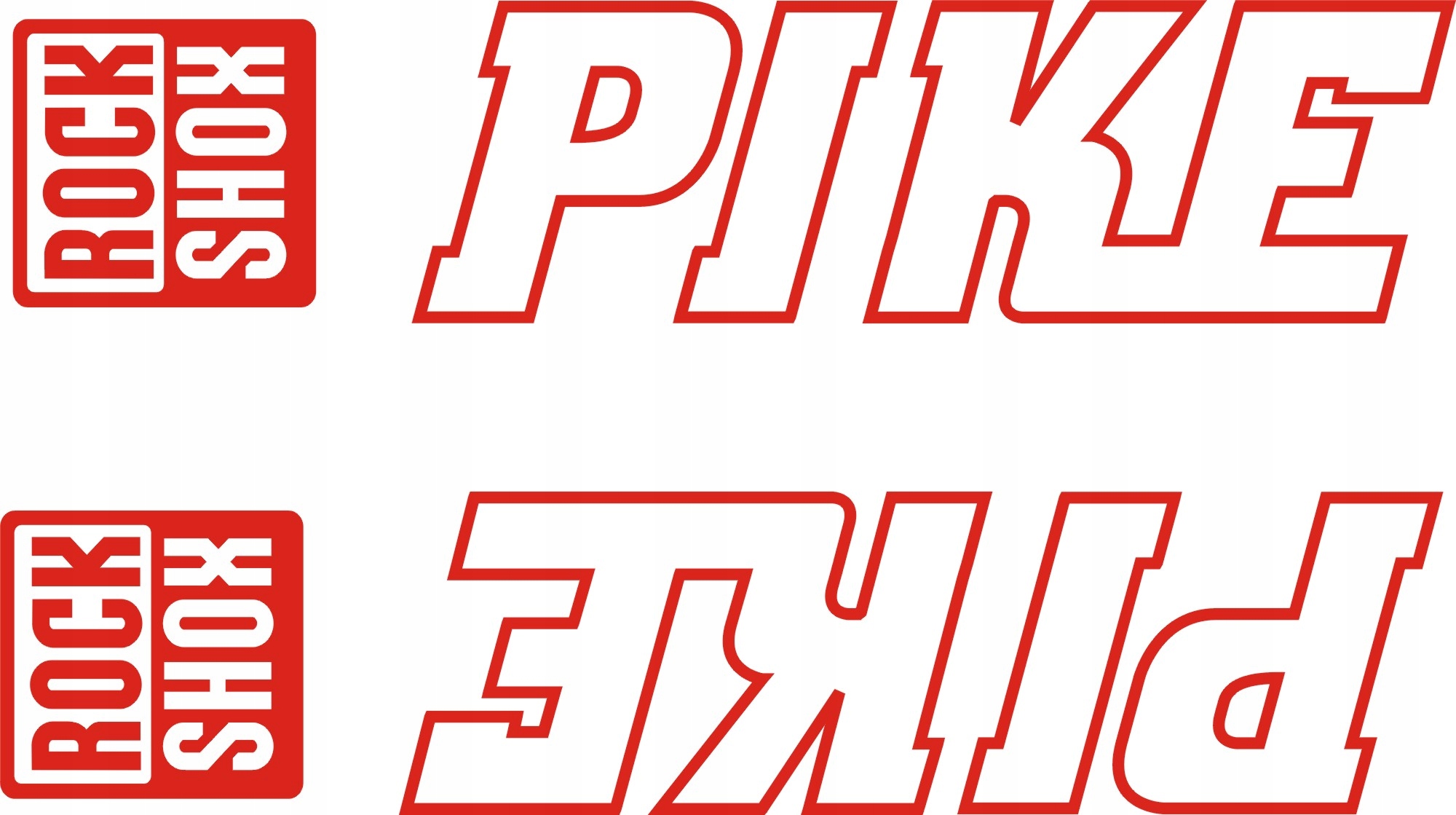 PIKE ROCK SHOX naklejka na amortyzator RÓŻNE KOLOR