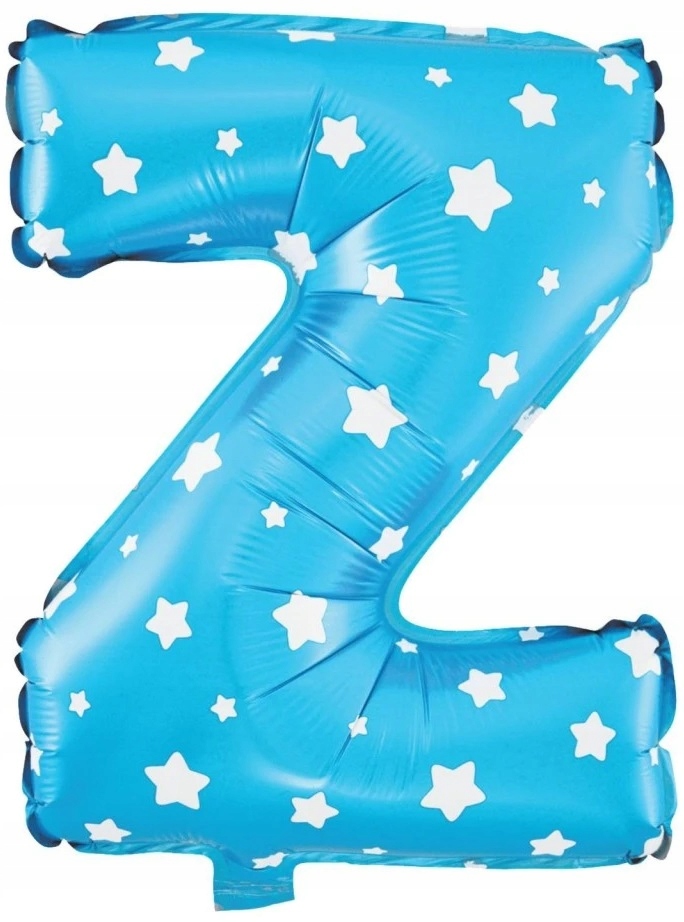 

Balon Niebieski Litera Z foliowy 80cm na urodziny