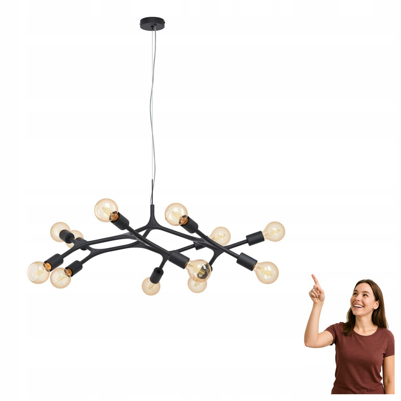 Závesná lampa Bocadella 98347 Eglo