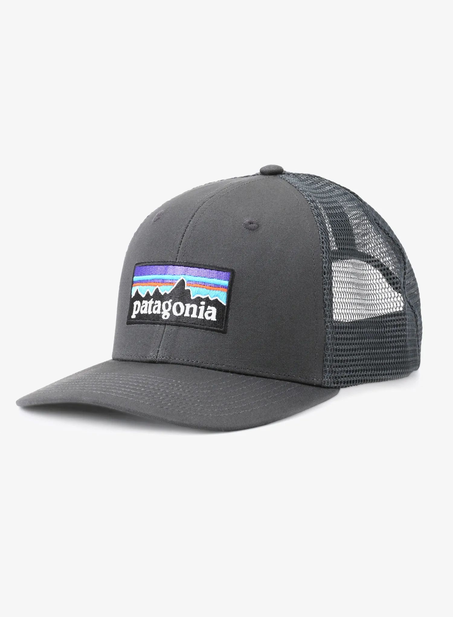 Čepice Patagonia P-6 Logo Trucker Hat forge grey