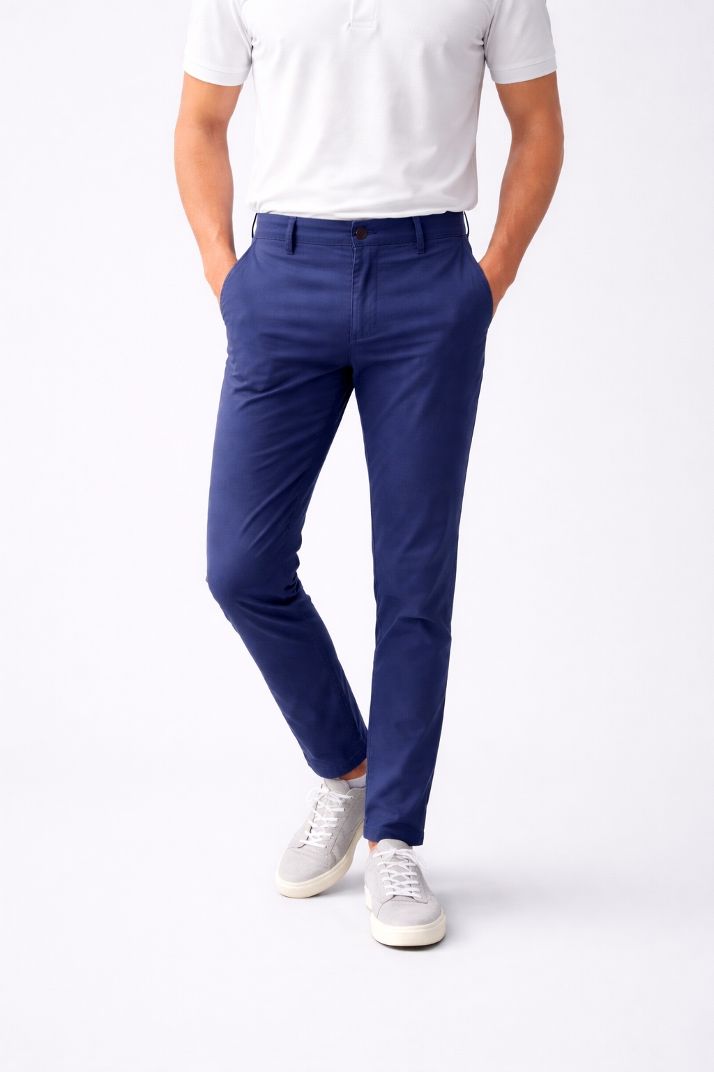Guess Granátové Pánské Chino Kalhoty S Lenem A Lyocellem 33 Gga
