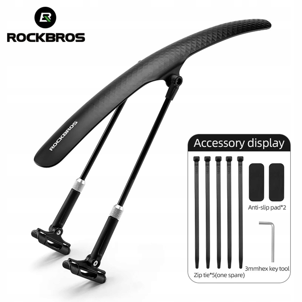 ROCKBROS UNIWERSALNY BŁOTNIK ROWEROWY Z REGULACJĄ TYŁ/PRZÓD Marka RockBros