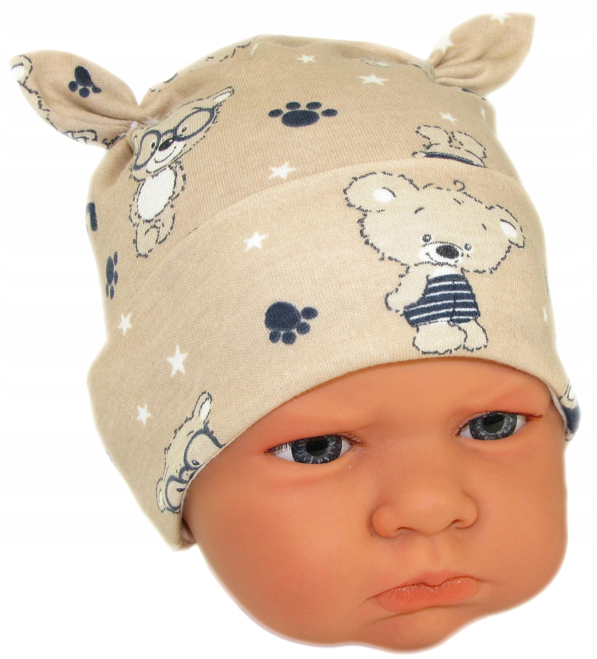 

Czapka Niemowlęca Niewiązana 34-36cm Boho Bear /7/
