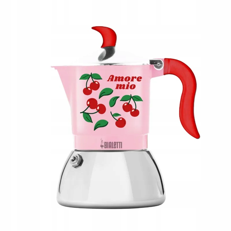 Bialetti Fiammetta Induction Fruit Vibes 2tz kawiarka różowa 110 ml