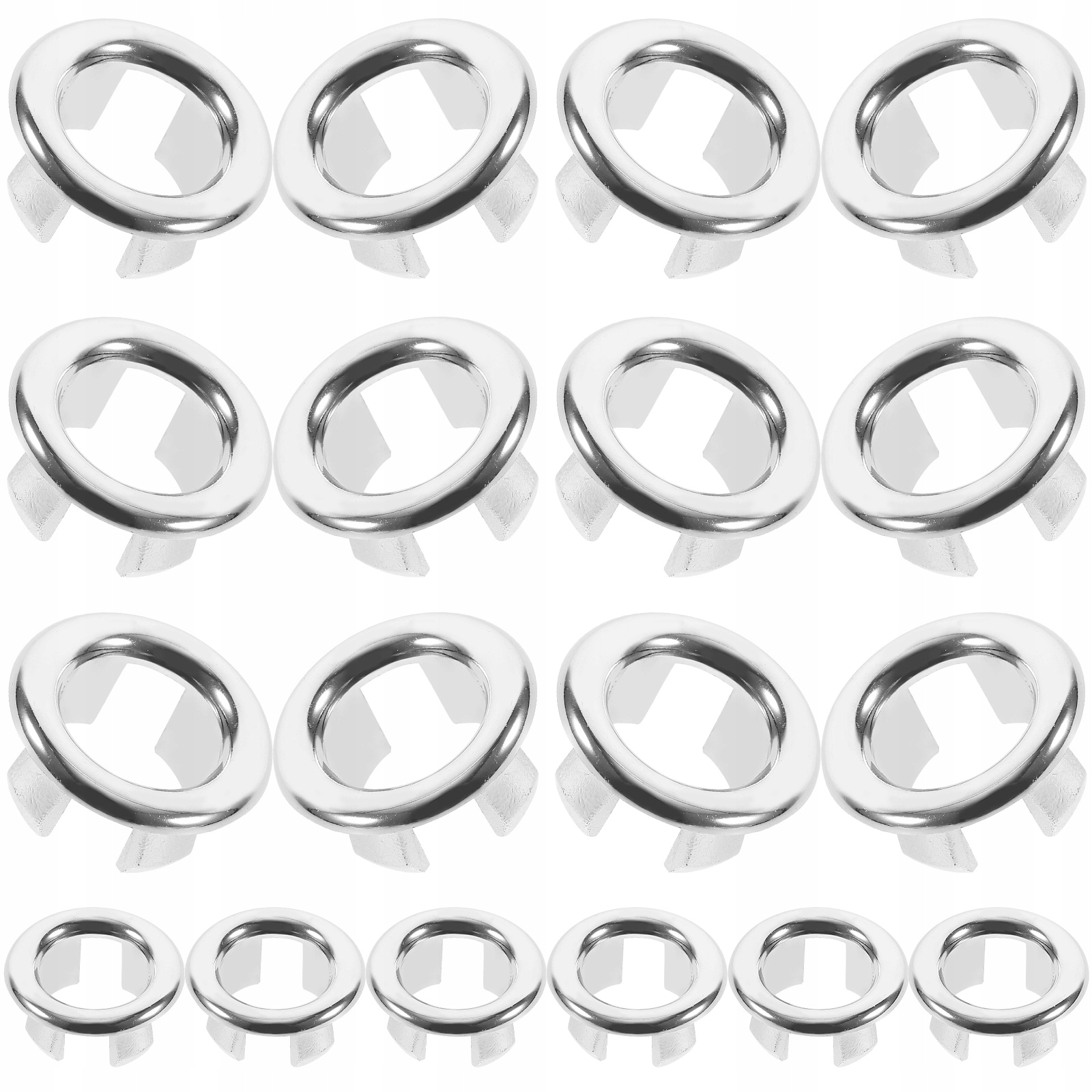 20 SZT. PIERŚCIENI PRZELEWOWYCH PLASTIKOWEGO WYKOŃCZENIA UMYWALKI