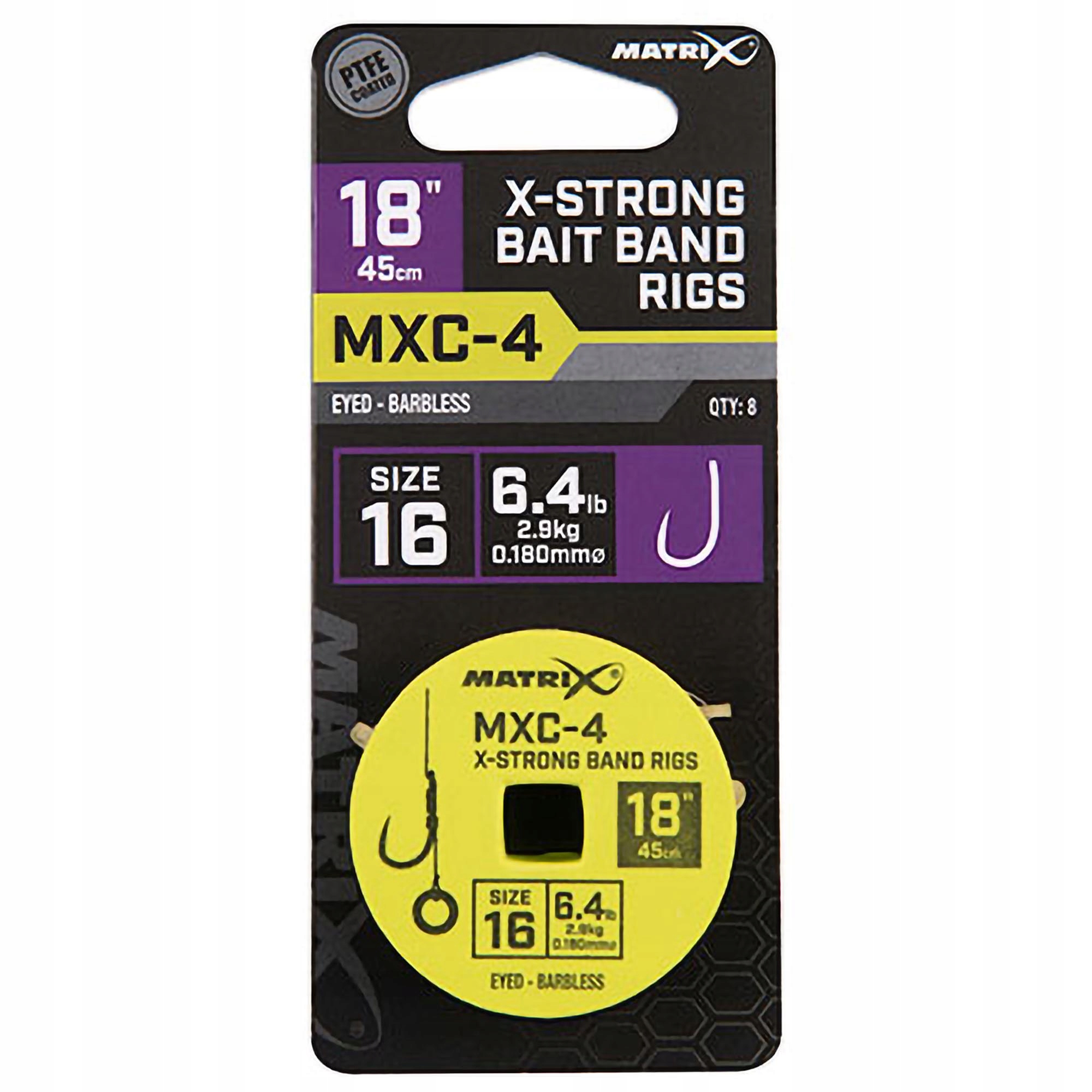 Przypony Matrix MXC-4 X-Strong Bait Band Rigs 45 cm 16