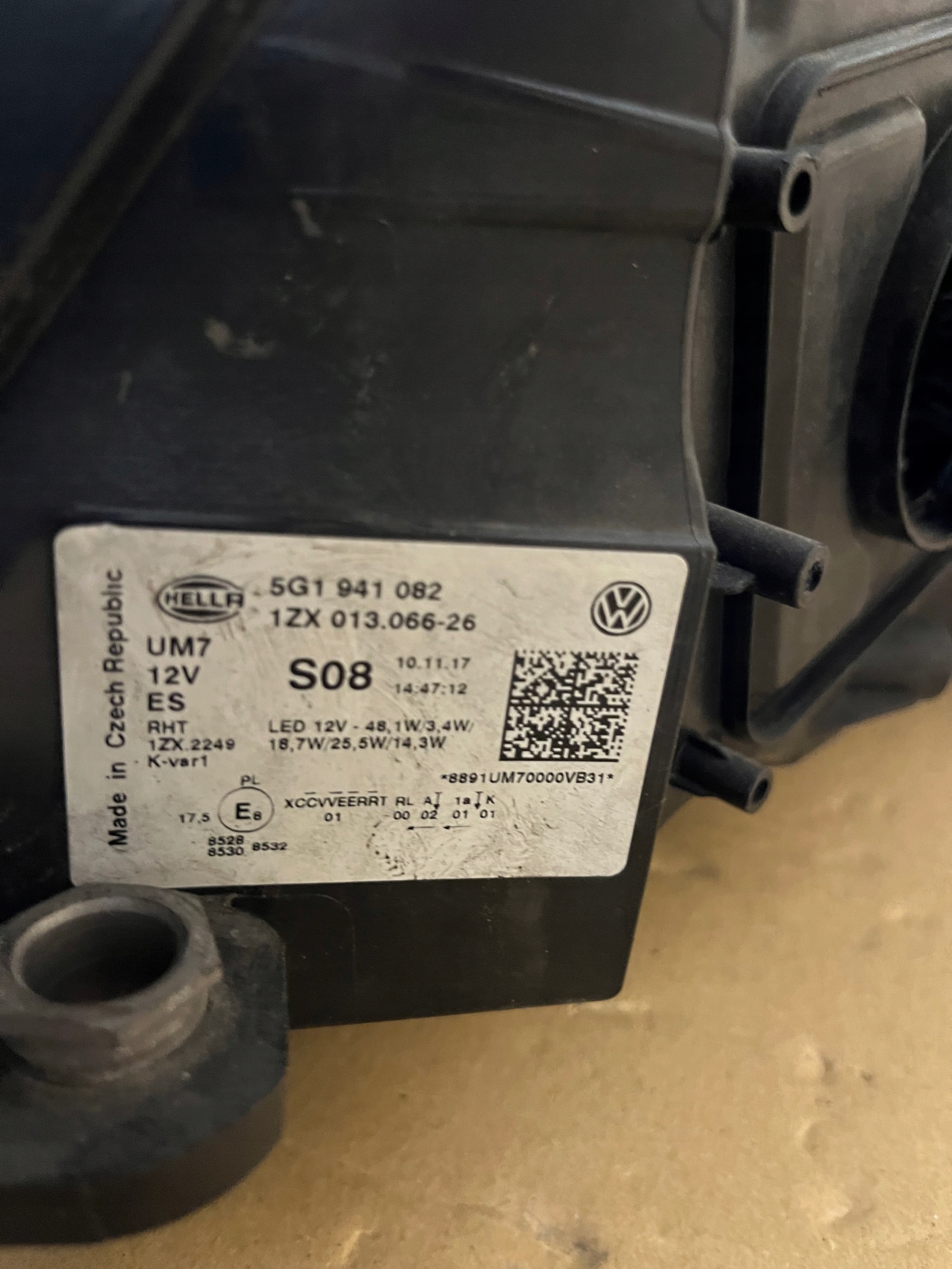 Vw Golf 7 VII 5G0 Lift full led OE 5G1941082