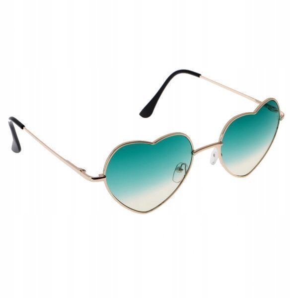 

11xGold Rim Love Heart Shape Outdoor Okulary