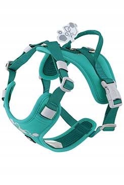 Levně Postroj Hurtta Weekend Warrior II Eco paví zeleň 55-70