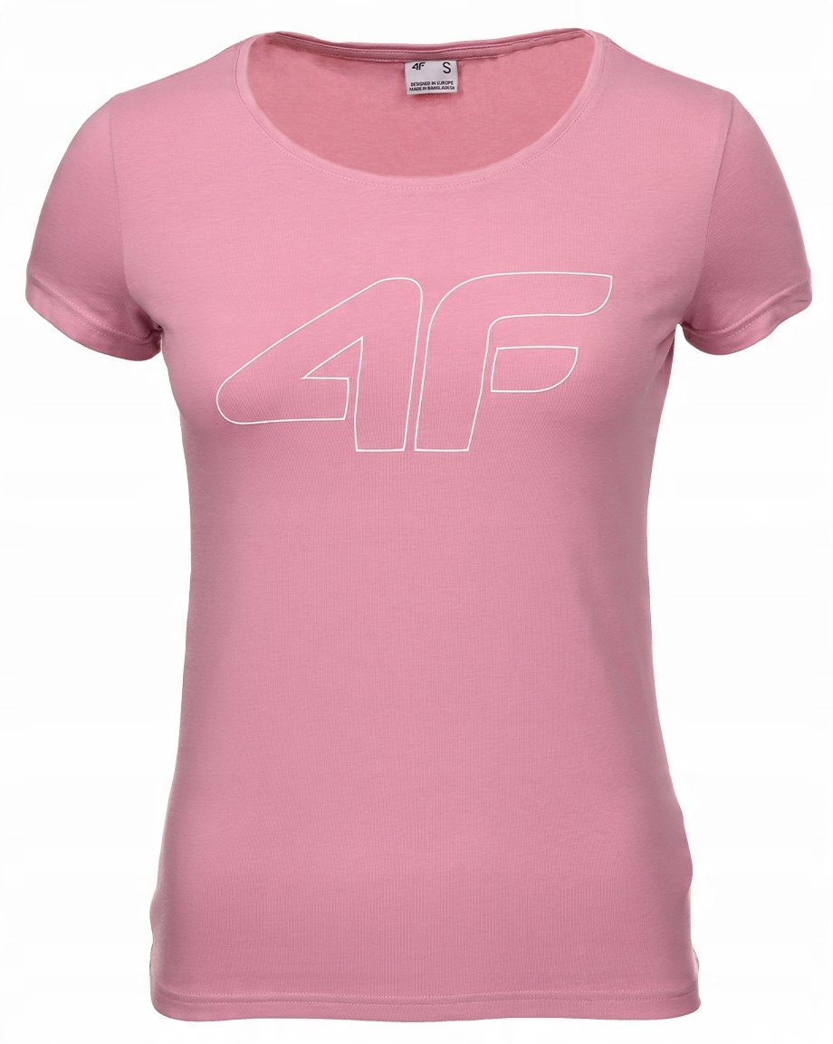 

4F koszulka t-shirt damska sportowa logo roz.S