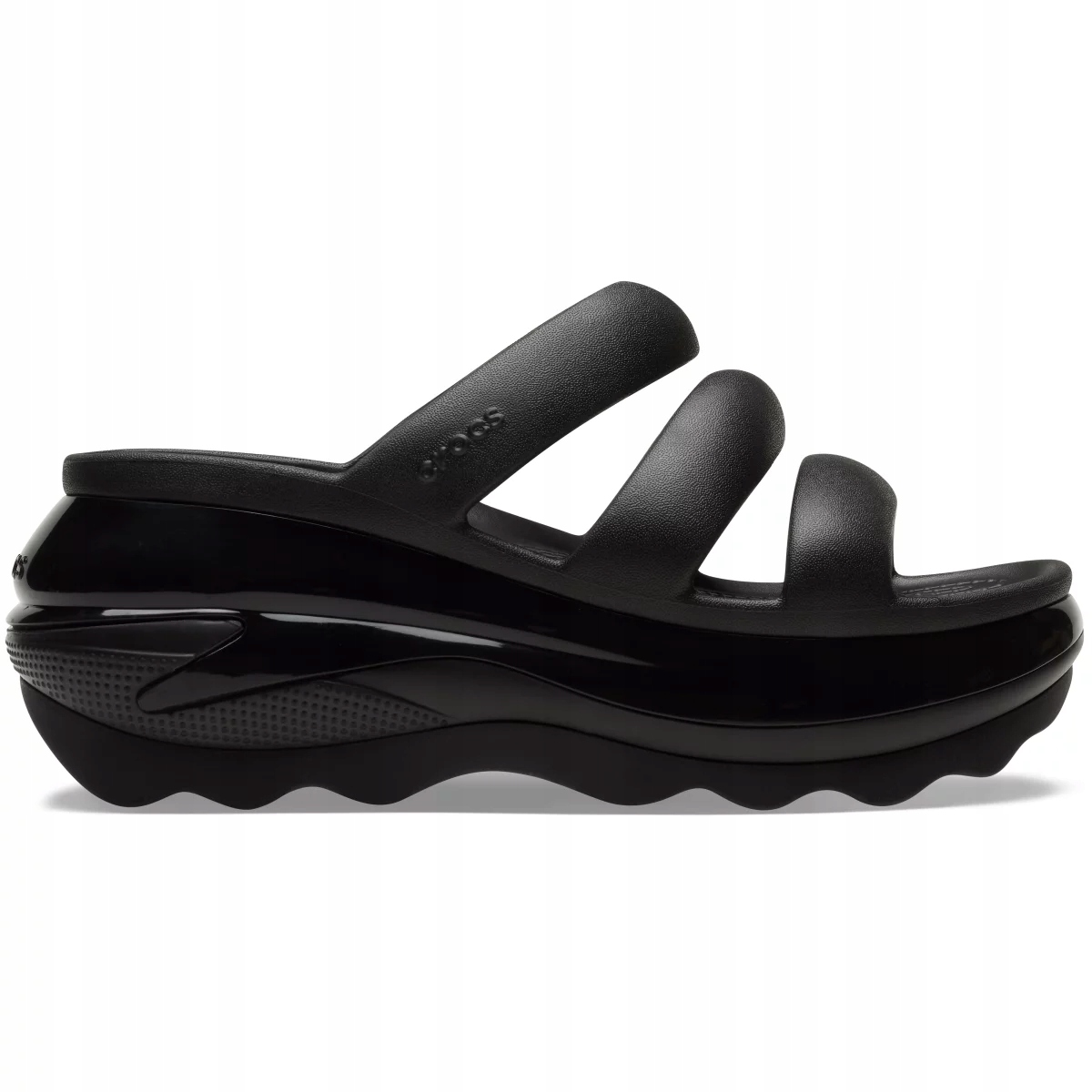 Dámské Sandály Crocs Crush Triple Strap Černé Platforma 41-42 W10