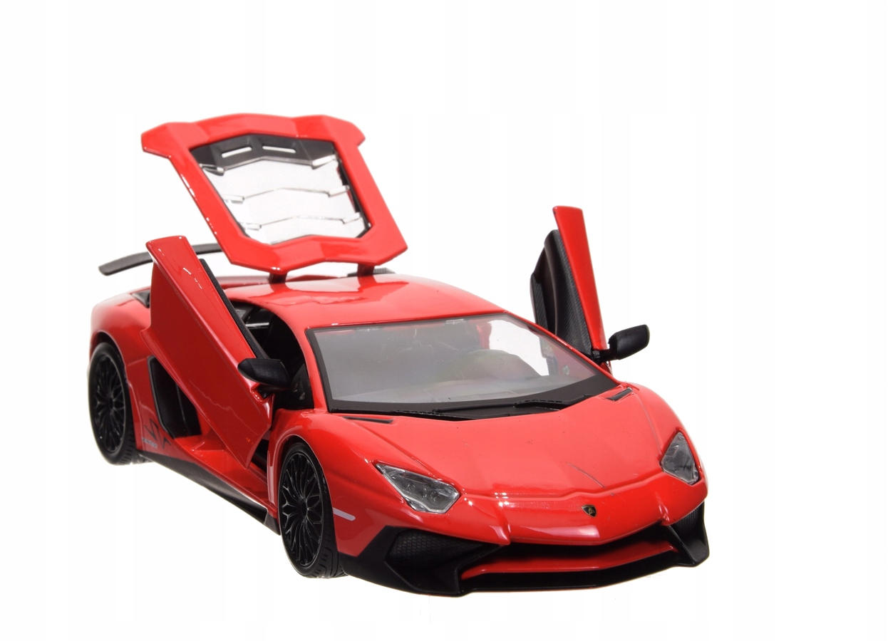 BURAGO 1:24 LAMBORGHINI AVENTADOR MODEL METAL Skala 1:24