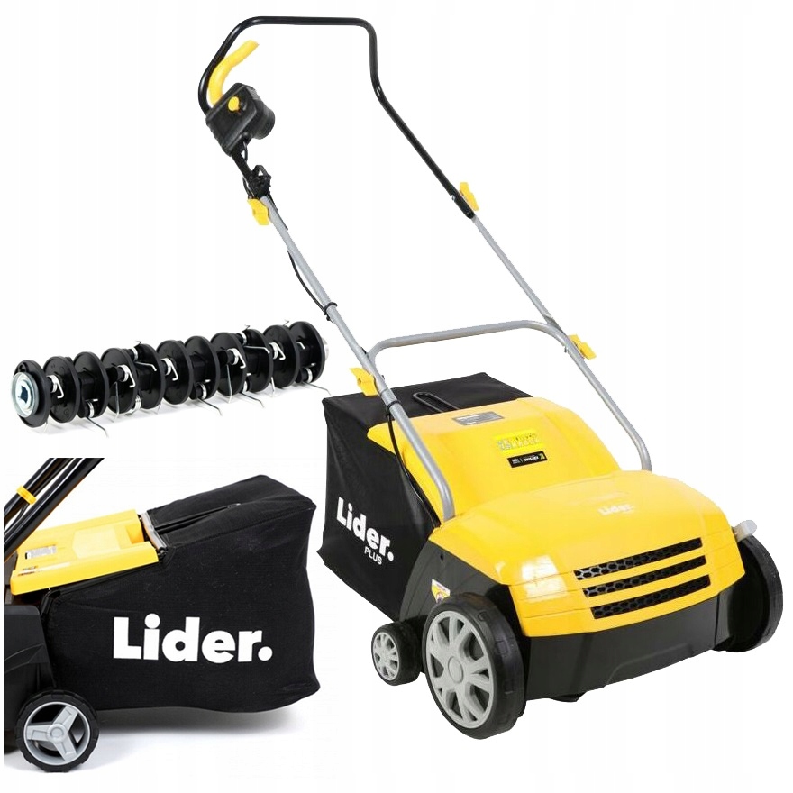 AERATOR ELEKTRYCZNY AREATOR WERTYKULATOR AERACJA 40l LIDER 3W1 Z KOSZEM