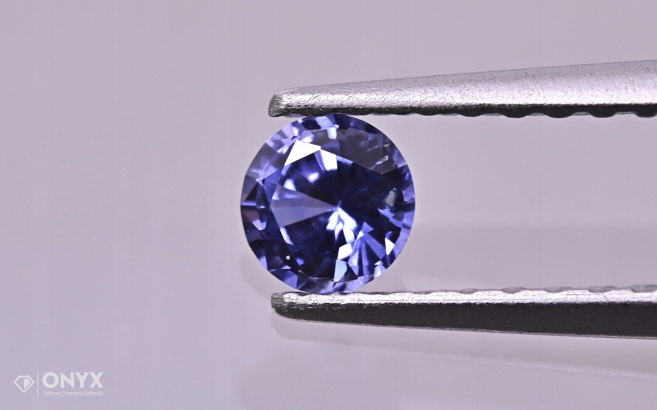 Fazetovaný safír kulatý fi 3,5 mm