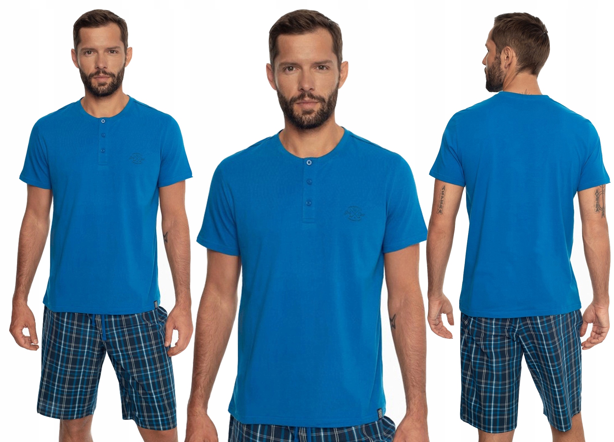 HENDERSON*Piżama męska kr.ręk. ETHOS 41294 k/r *M*55X Model ETHOS