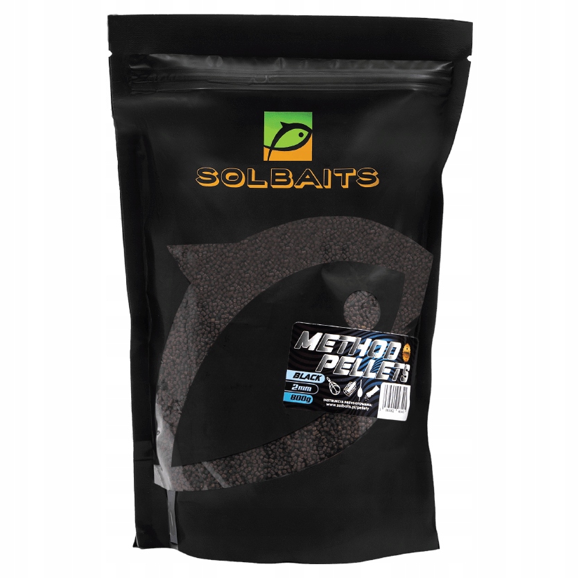 Pellet 2mm Solbaits Method Feeder Black pellets 1kg czarny