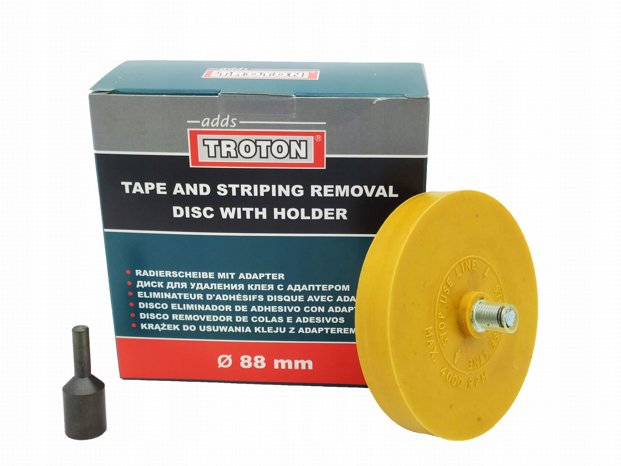 

Krążek gumowy do usuwania kleju taśm naklejek 88mm