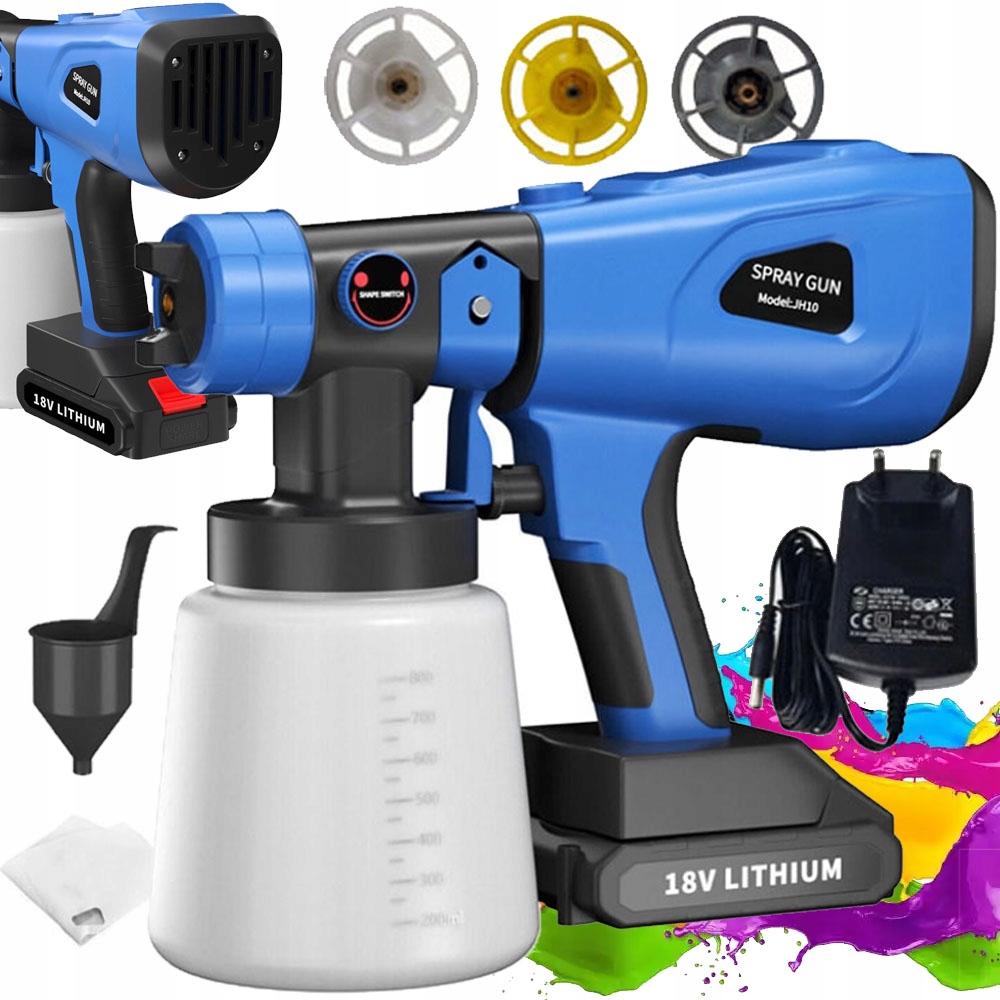 Akumulátorová Stříkací Pistole Na Malování Stěn, Malířský Agregát 1 L