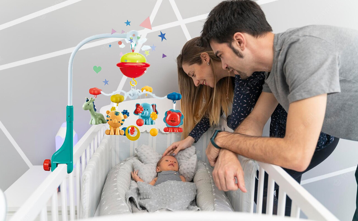 KARUZELA DO ŁÓŻECZKA GRAJĄCA POZYTYWKA z PROJ Certyfikaty, opinie, atesty CE