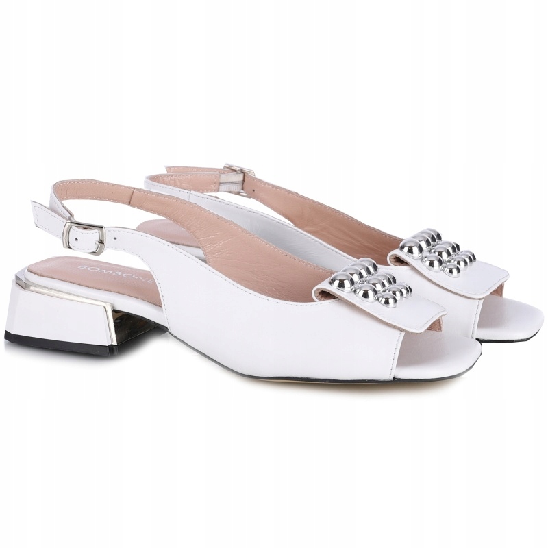 Dámské sandály Bombonella 8T G064 01301 6012-3 bílé Kůže Vel. 40
