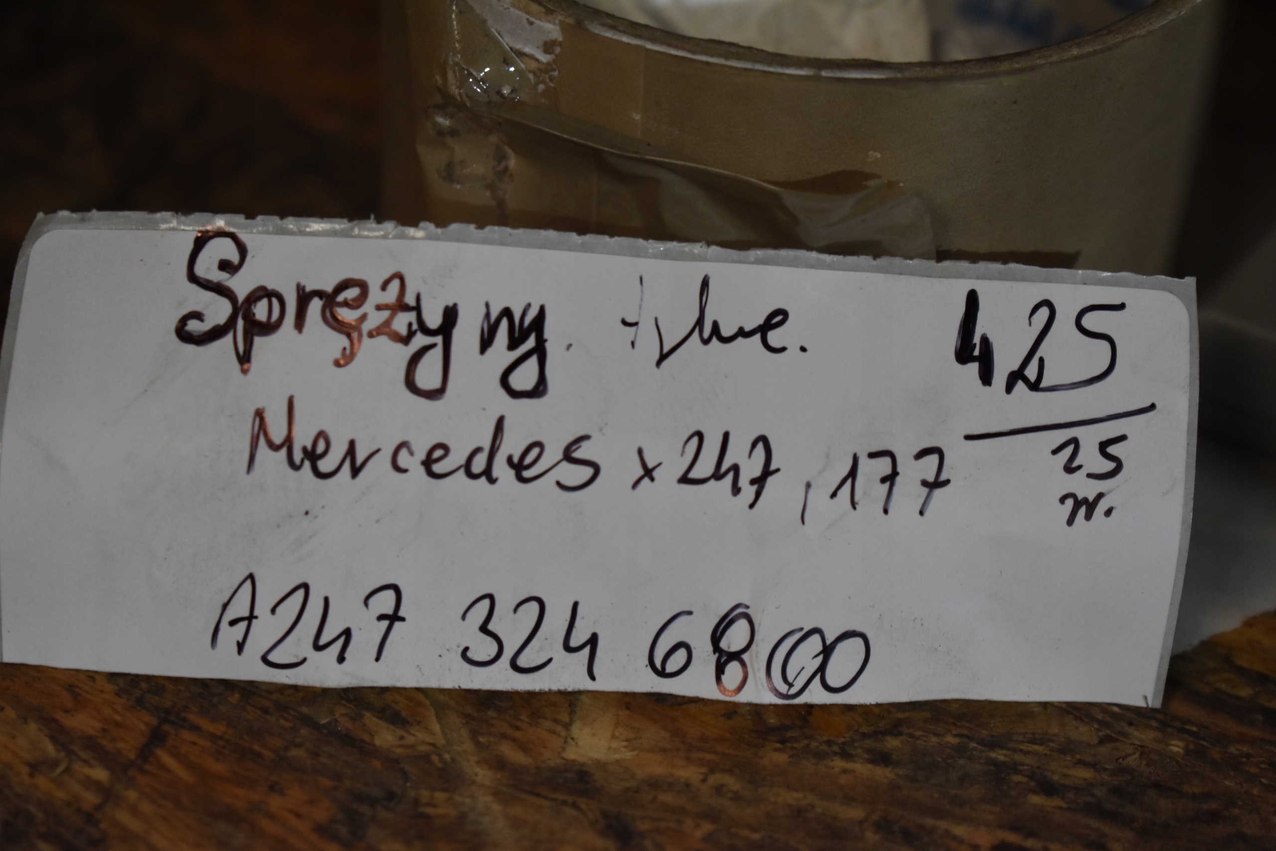 IDEALNY KPL. springs rear. MERCEDES X247 W177 1