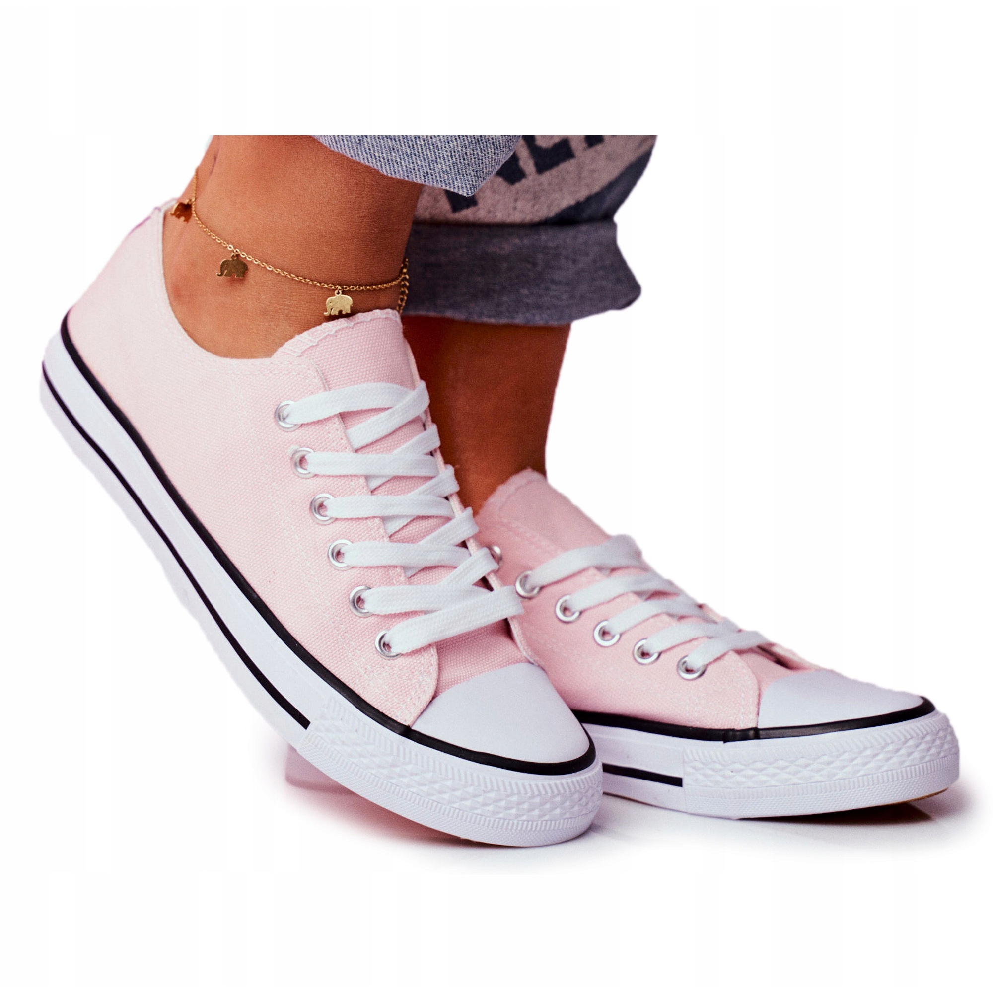 

Różowe Tkanina Buty Kobiety Trampki PS1 r.38
