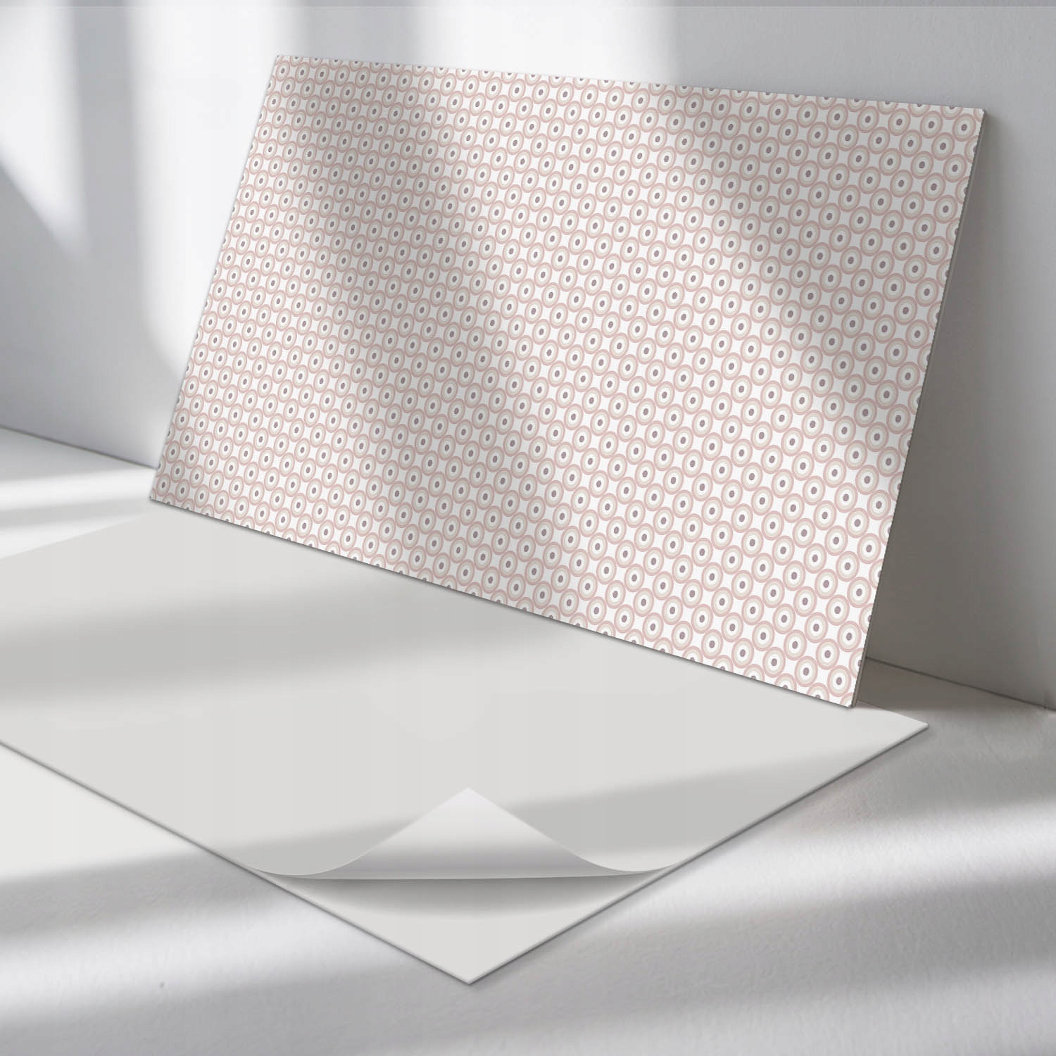 Sada vinylových panelov Jednoduchá montáž Vzor s kruhmi v sieťke 6x60x30 cm