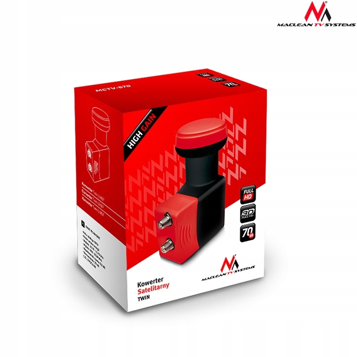 KONWERTER SAT TWIN KONWENTER FULL HD 3D NC+ POLSAT Model MCTV-670