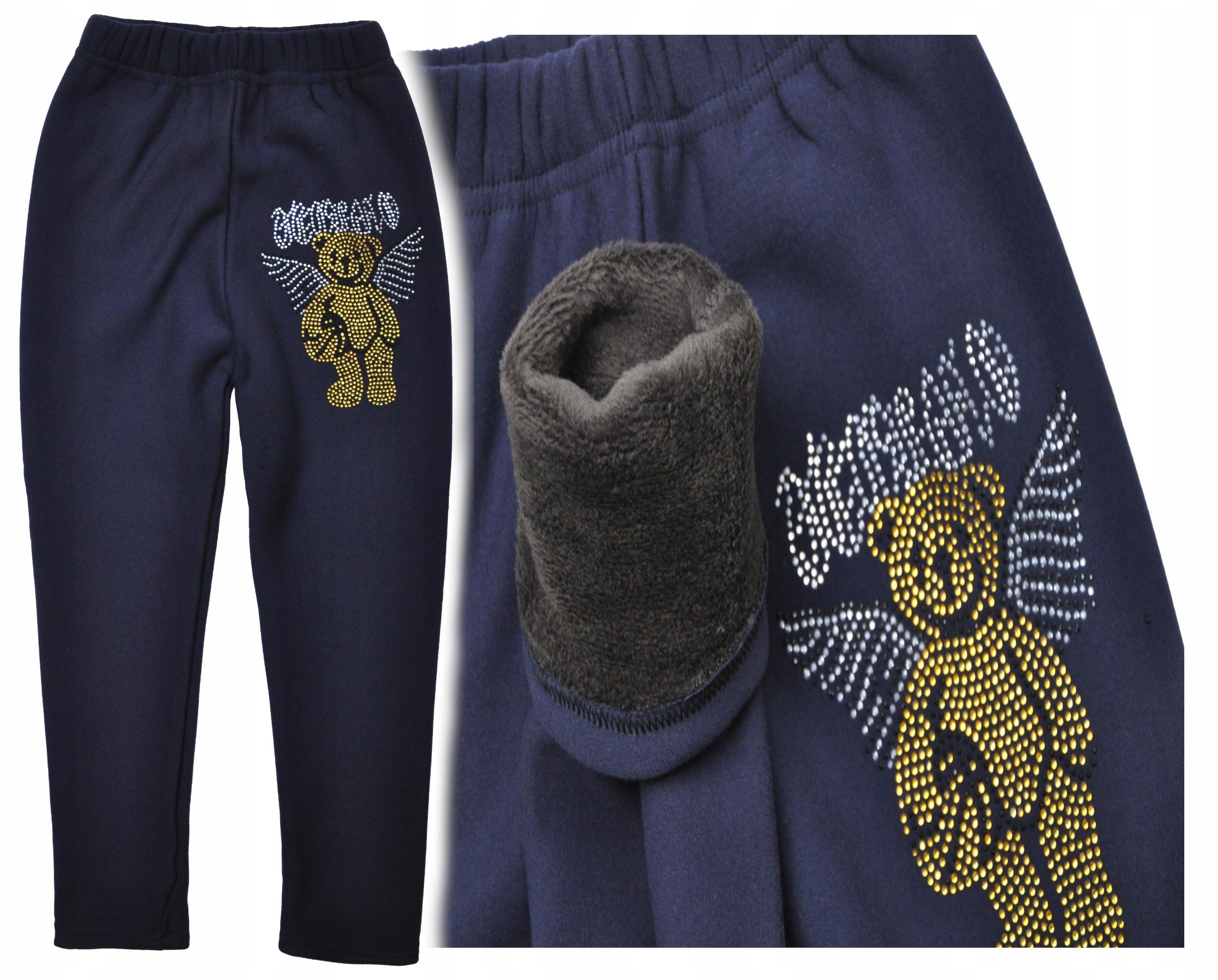 

Bear legginsy ocieplane misiem gr(116-152) 146/152