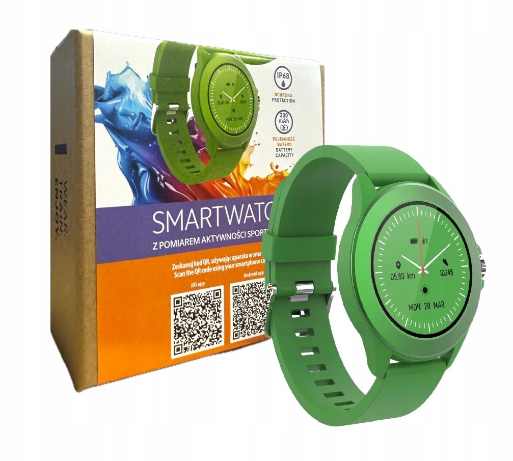 Chytré Hodinky s měřením aktivity Forever Colorum CW-300 zelené