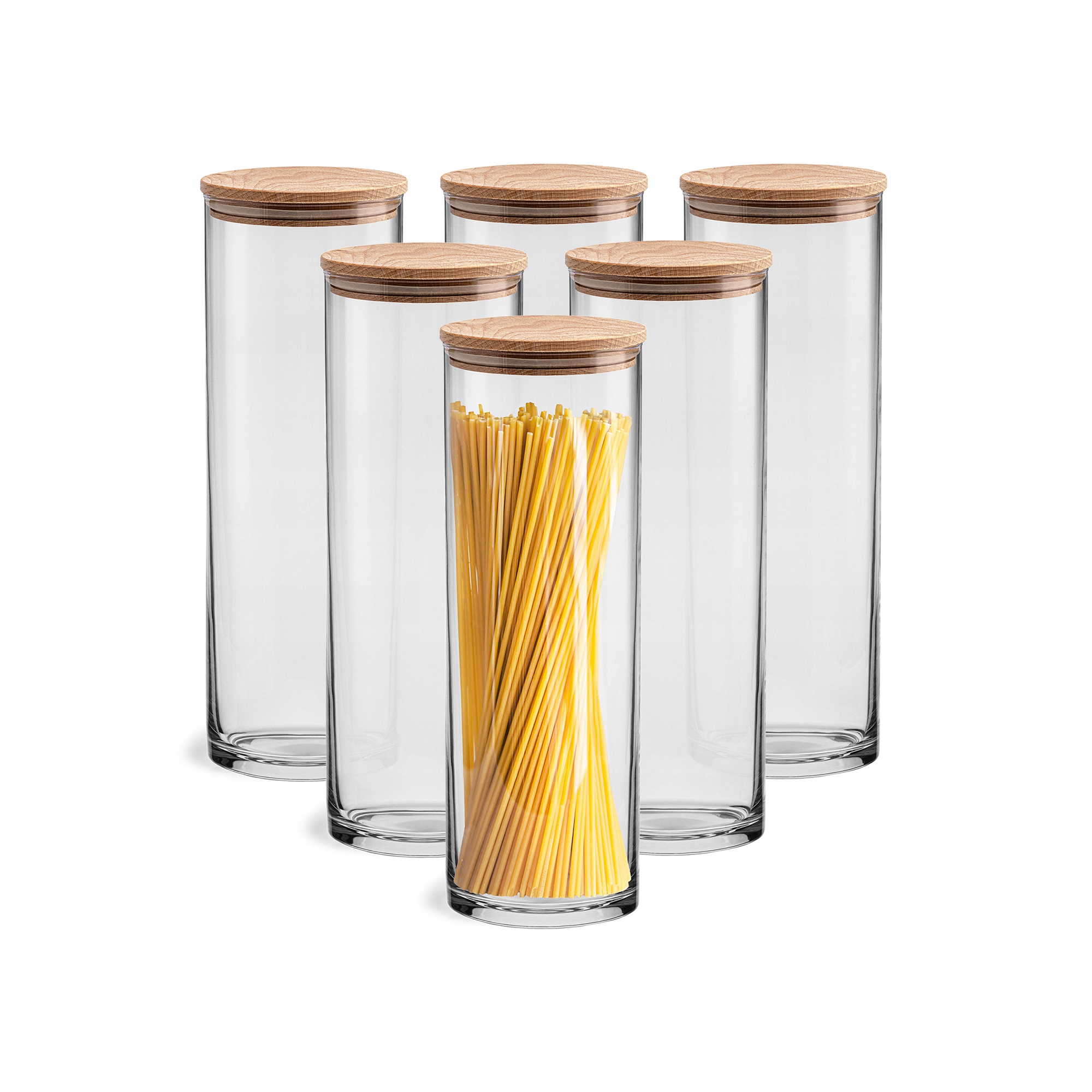 Szklane Pojemniki Na Spaghetti Makaron Żywność 6x30 cm Polskie Szkło