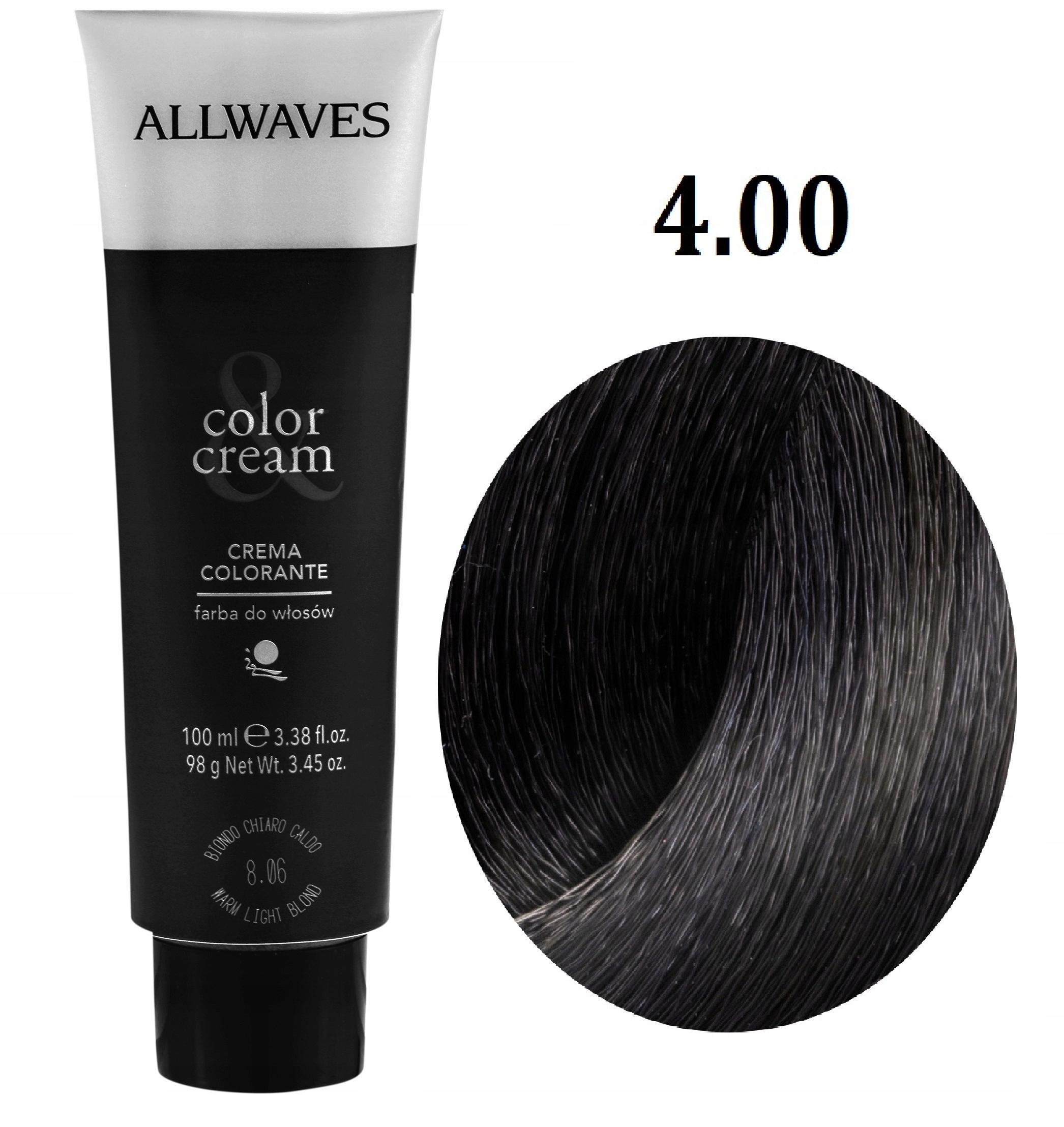 

Allwaves farba do włosów profresjonalna 4.00 100ml