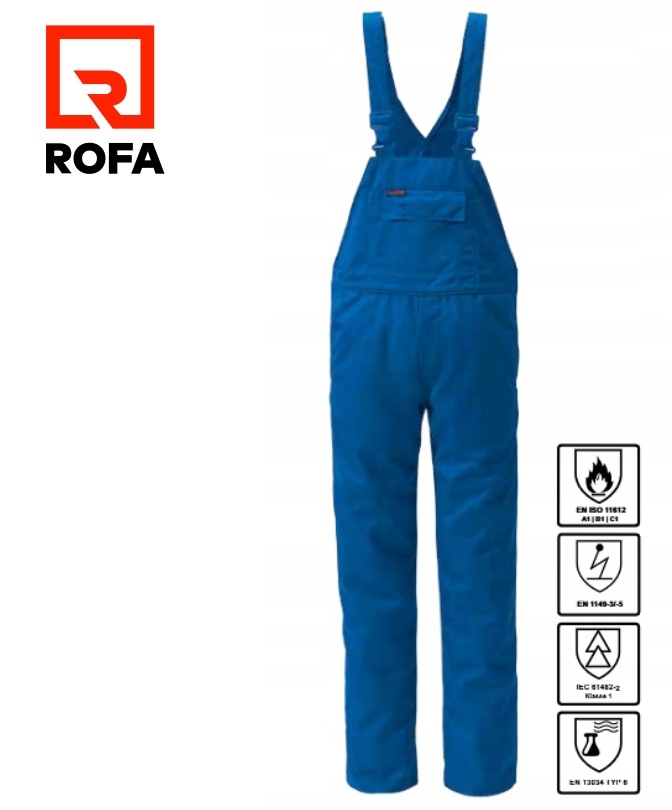 Spodnie Robocze Spawalnicze Rofa Nomex 352127 Blue R.106