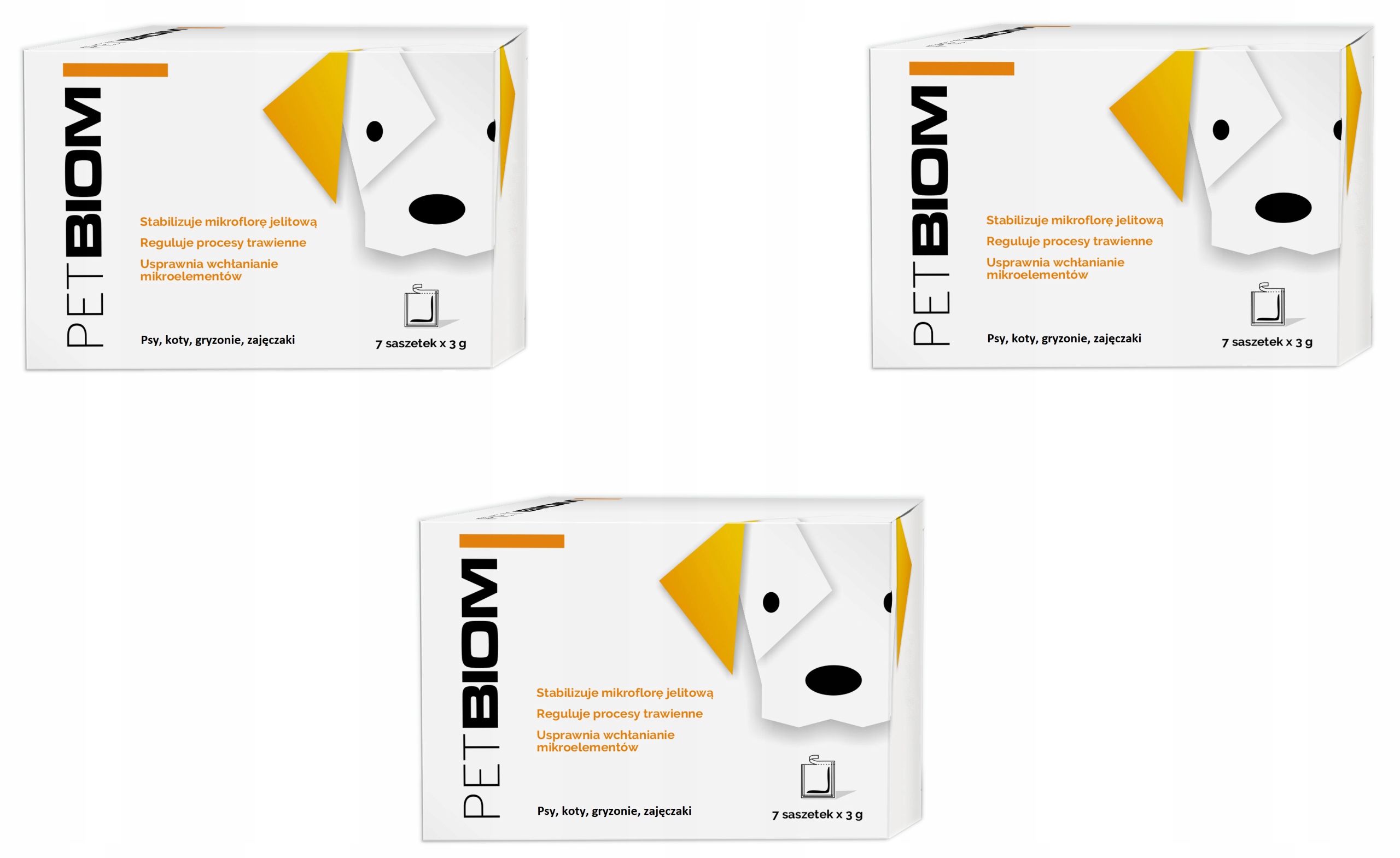 

Pakiet 3 Op.petbiom (21G) Probiotyk Dla Psa, Kota