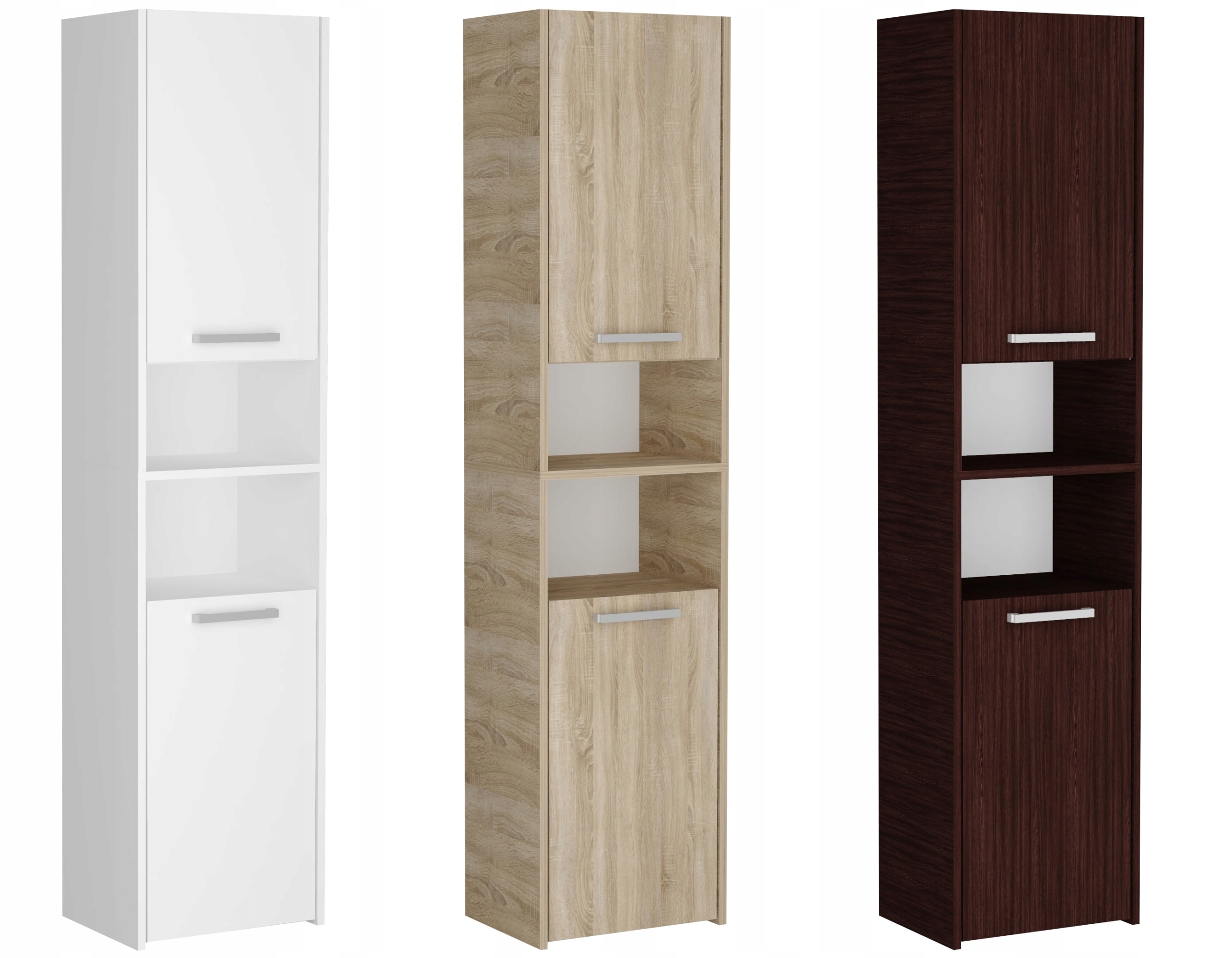 SZAFKA ŁAZIENKOWA 30CM REGAŁ SŁUPEK SONOMA 6 PÓŁEK Wykończenie matowe