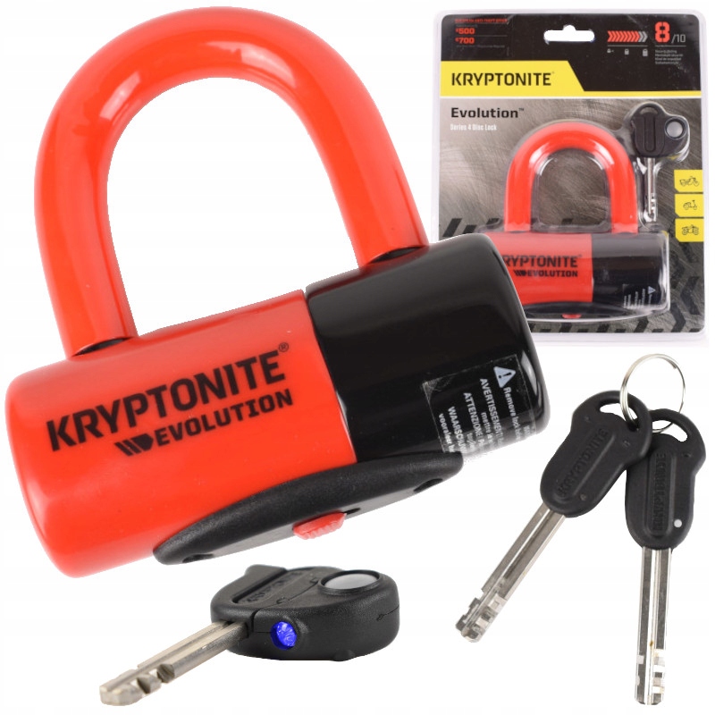 Disc Lock Kryptonite Blokada Zapięcie Kłódka Zabezpieczenie Do Roweru