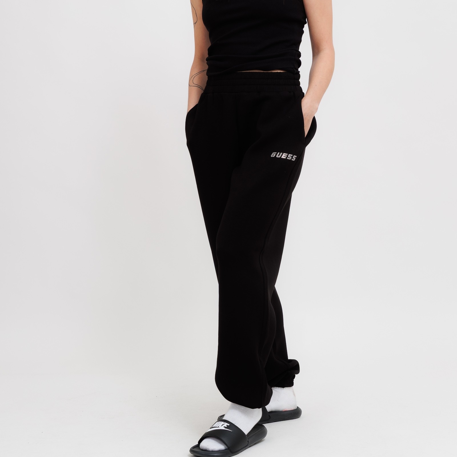 Dámské tepláky Guess Cecilia Scuba Jogger Pants